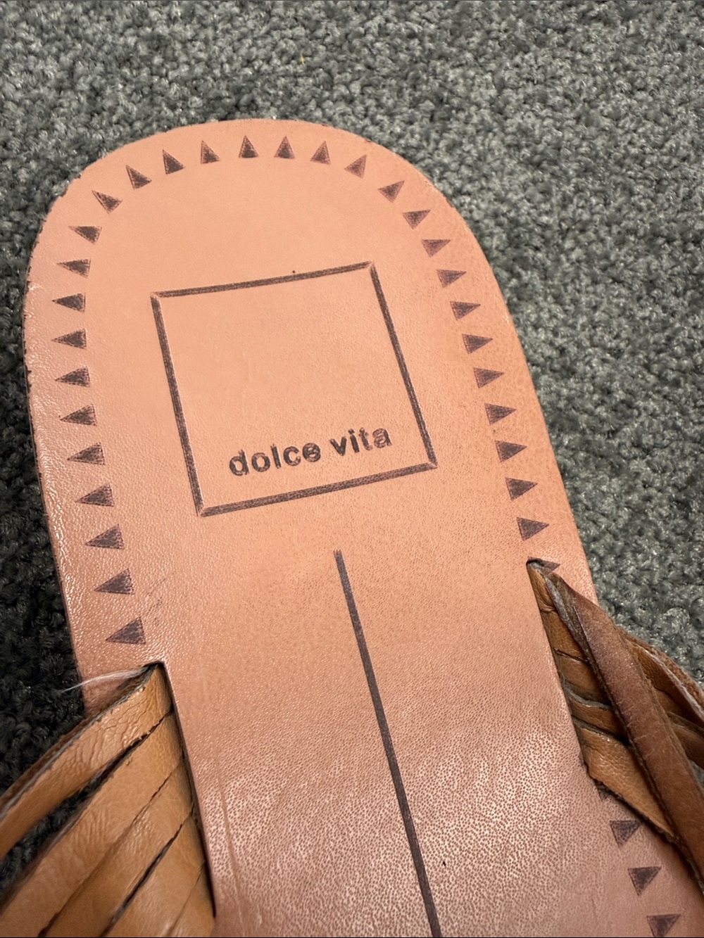 Dolce Vita Sandals Wm 8B Jacey Woven Leather Slide Haurache Boho Festival - Picture 11 of 13